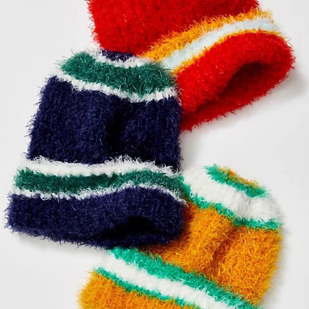 Free People Airy Rib Stripe Beanie